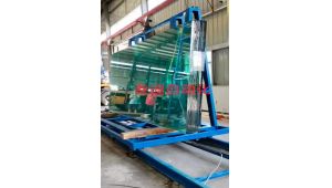 我司新品“電動地軌車”用于輸送重載衛(wèi)浴玻璃制品，解決易碎品人工上下貨困難